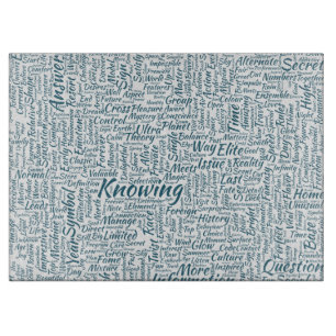 Question Apprendre Nuage MotssTexte Motif Message Cutting Board