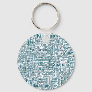 Question Apprendre Nuage MotssTexts Motif Message Key Ring