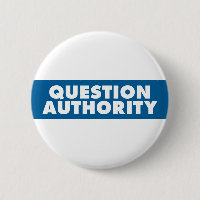 Question Authority - Blue