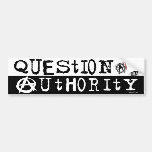 Question Authority Bumper Sticker