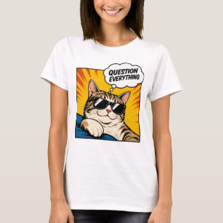 Question Everything - Conspiracy Cat T-Shirt