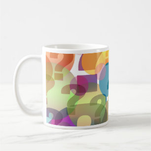 Question Everything Multi-Colour Artwork Coffee Mug