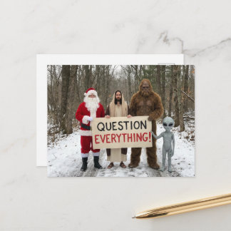 Question Everything Postcard