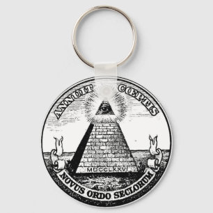 Question Illuminati New World Order Key Ring