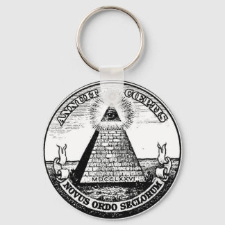 Question Illuminati New World Order Key Ring