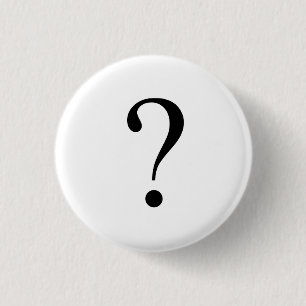 Question Mark 3 Cm Round Badge