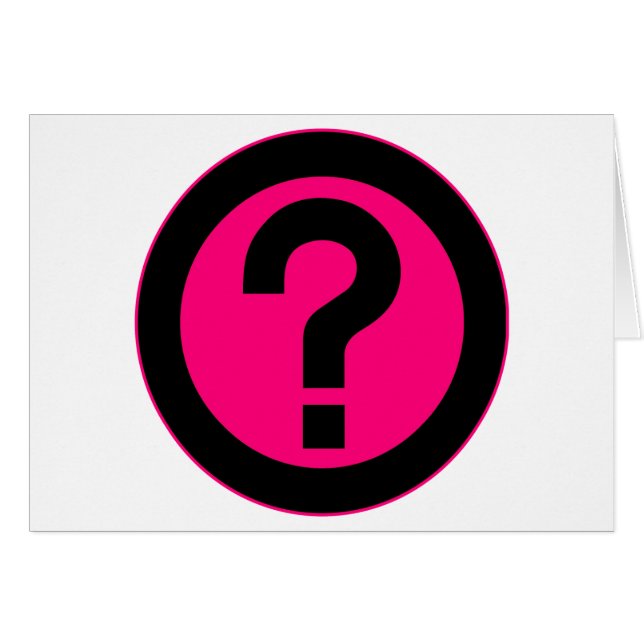 Question Mark Ask Query Symbol Punctuation (Front Horizontal)