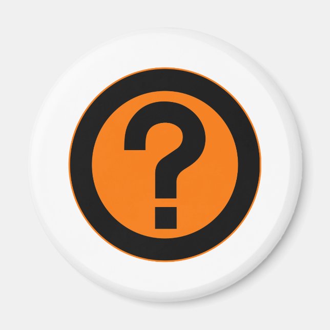 Question Mark Ask Query Symbol Punctuation Magnet (Front)