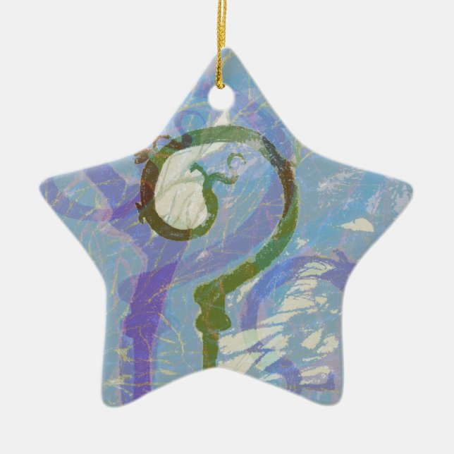 question mark ceramic ornament (Front)