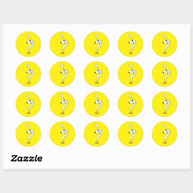 Question Mark Character Sticker (Sheet)