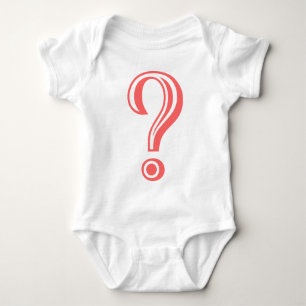 Question Mark Chiseled Baby Bodysuit
