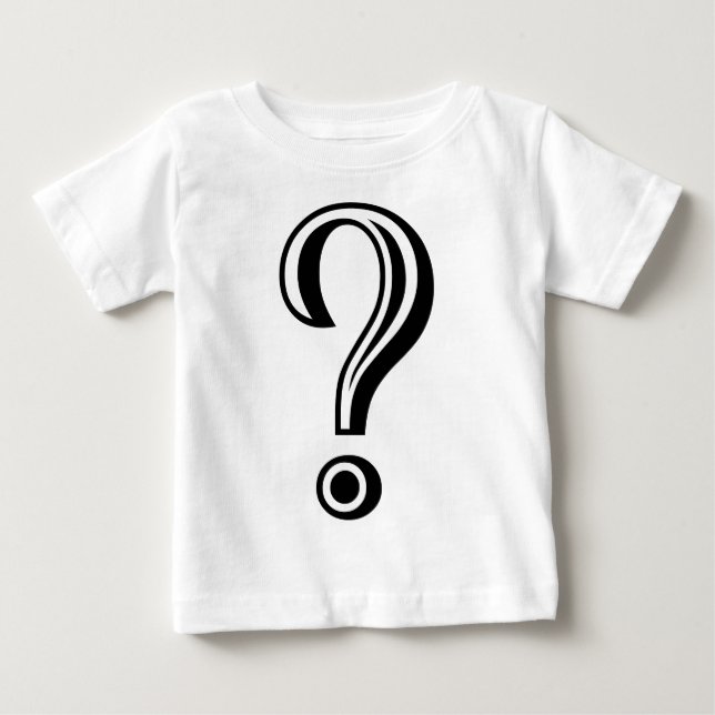Question Mark Chiseled Baby T-Shirt (Front)