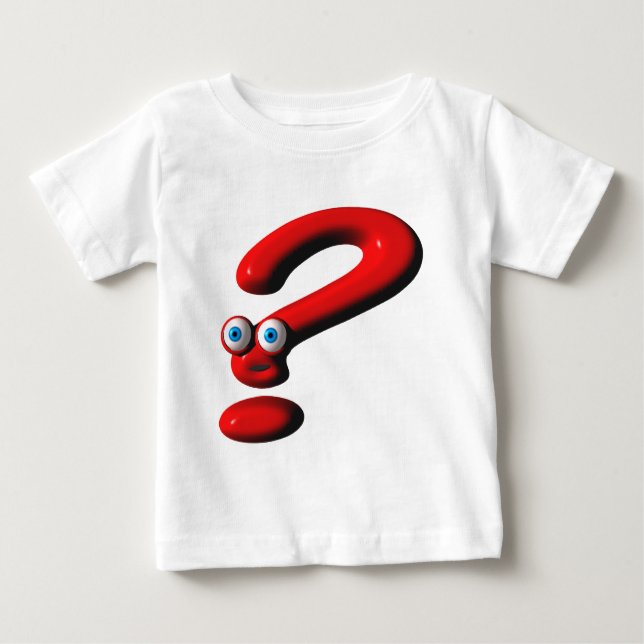Question Mark Face Baby T-Shirt (Front)