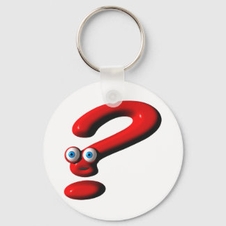 Question Mark Face Key Ring