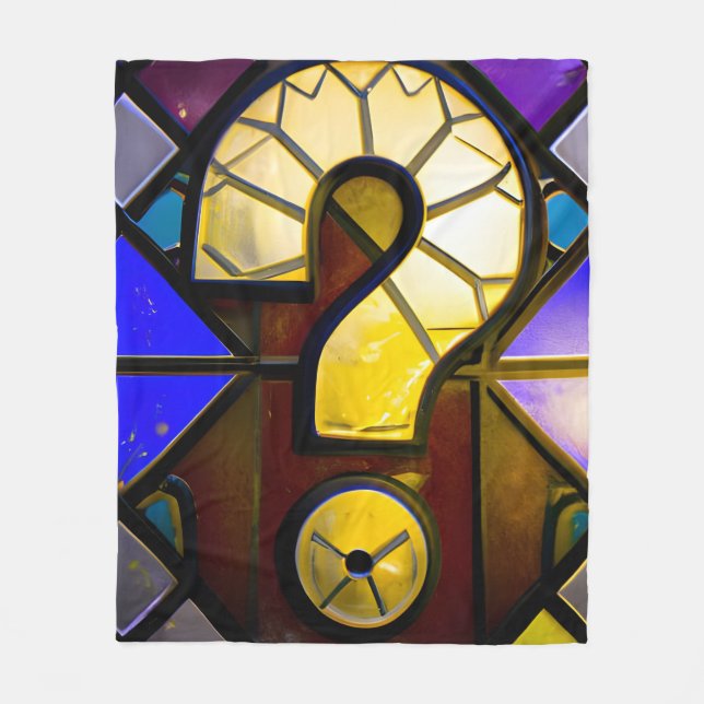 Question mark fleece blanket (Front)