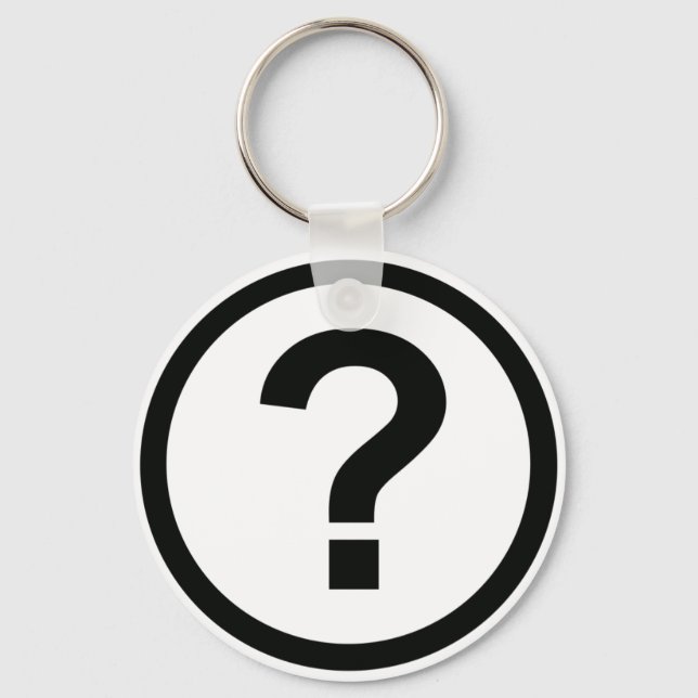 Question Mark Keychain (Front)