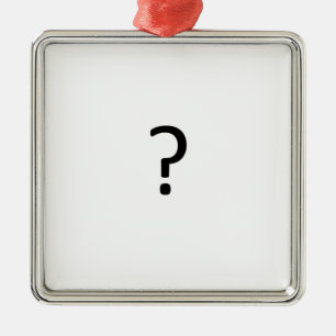 Question Mark Metal Tree Decoration