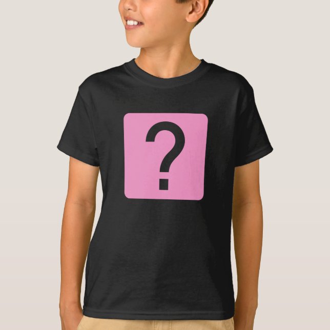 Question Mark Square Panel T-Shirt (Front)
