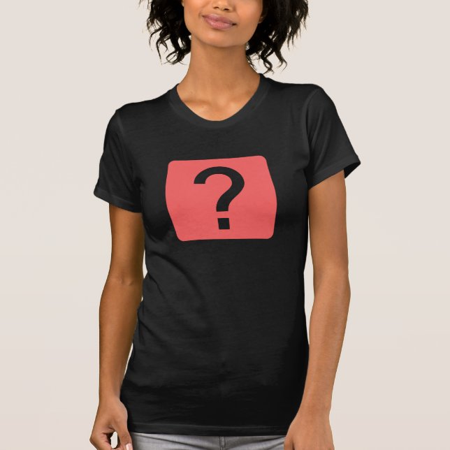 Question Mark Square Panel T-Shirt (Front)