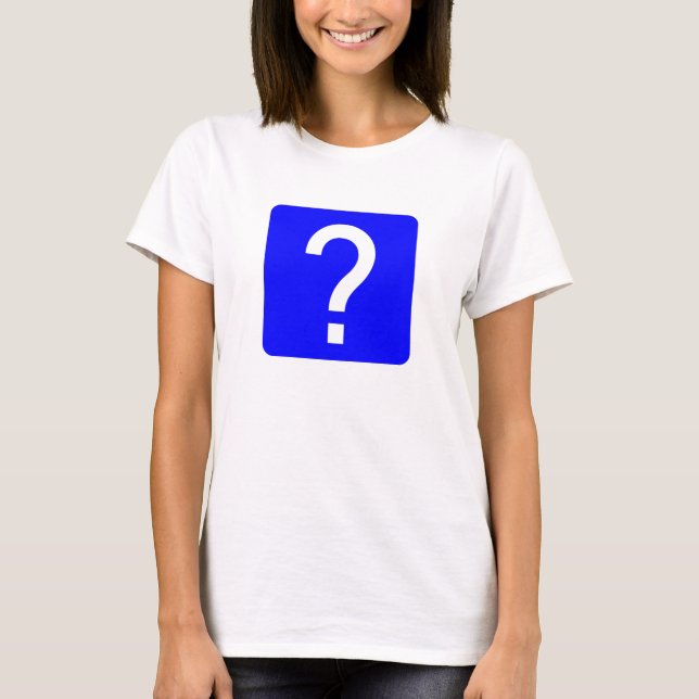 Question Mark Square Panel T-Shirt (Front)