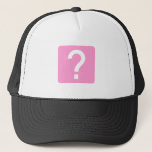 Question Mark Square Panel Trucker Hat