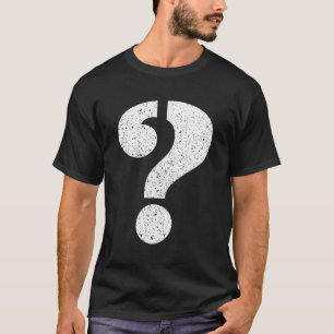 Question Mark Stenciled Punctuation T-Shirt