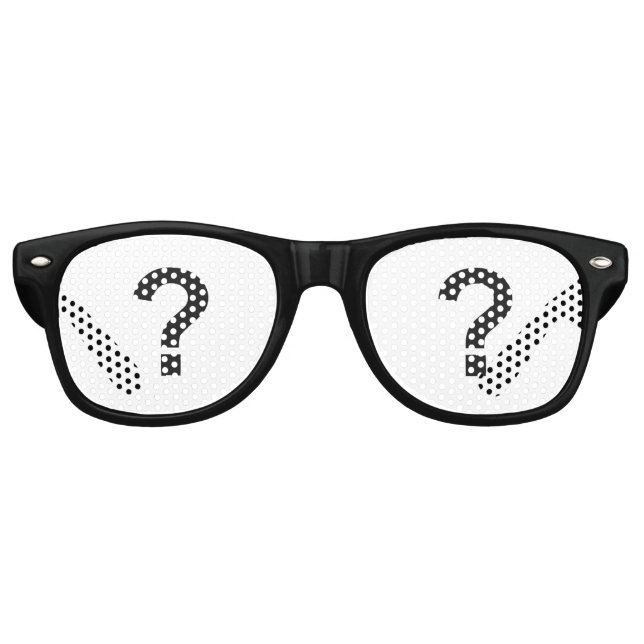Question Mark Sunglasses - 2 (Front)