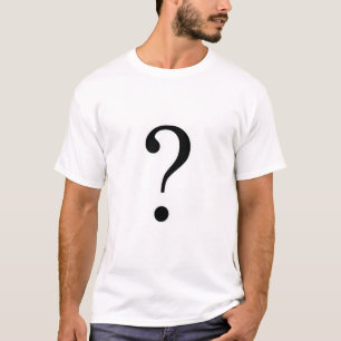 Question mark typographic concept design T-Shirt