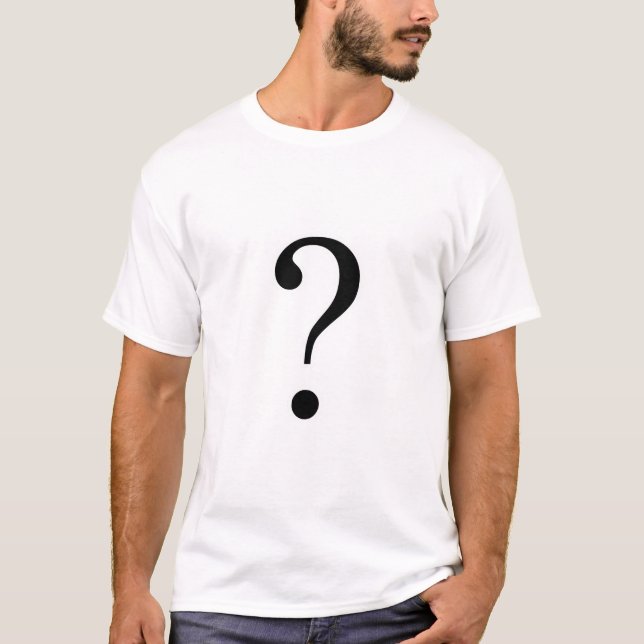 Question mark typographic concept design T-Shirt (Front)