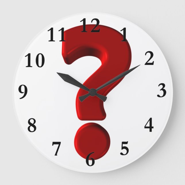 Question Mark Wall Clock (Front)