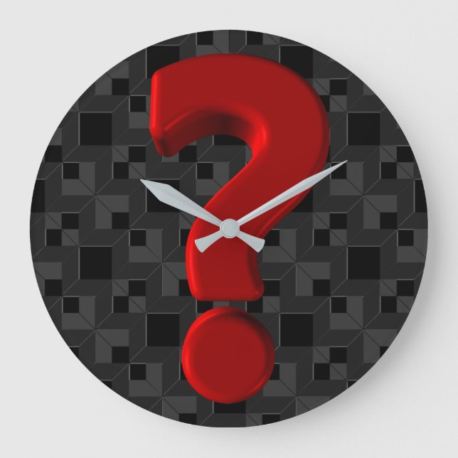 Question Mark Wall Clock (Front)