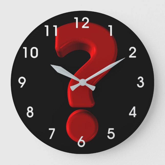 Question Mark Wall Clock (Front)