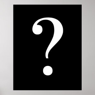 Question Mark Wall Poster