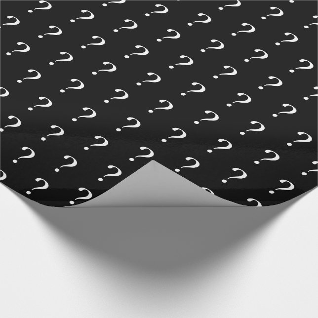 Question Mark Wrapping Paper (Corner)