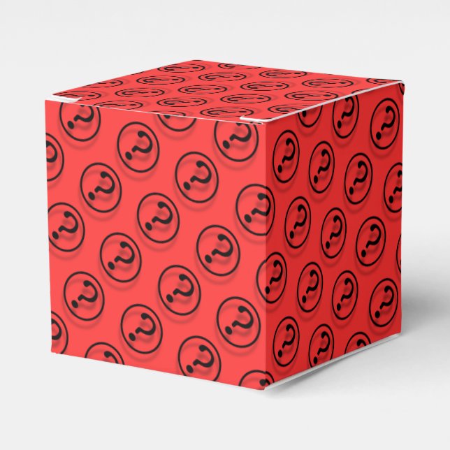 Question Marks Favour Box (Front Side)