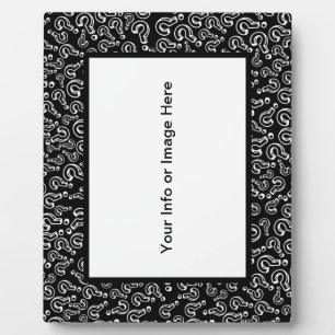 Question Marks Plaque