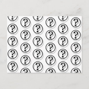 Question Marks Postcard