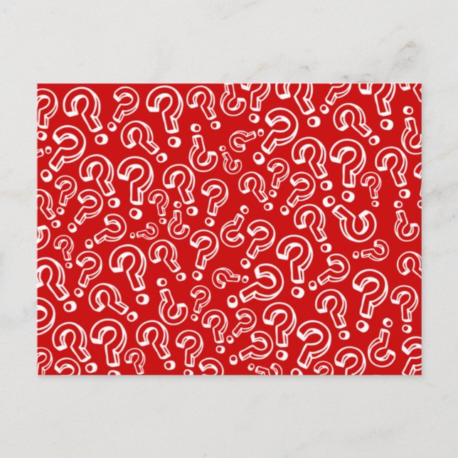 Question Marks Postcard (Front)