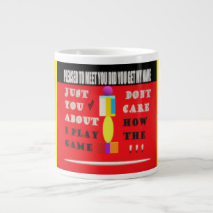 Question more theme words message and art large coffee mug