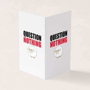 Question Nothing Sheep