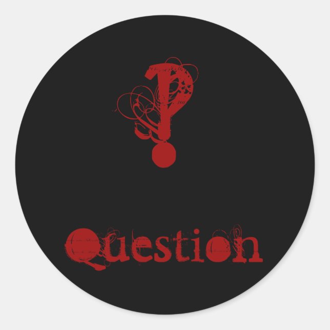 Question Sticker (Front)