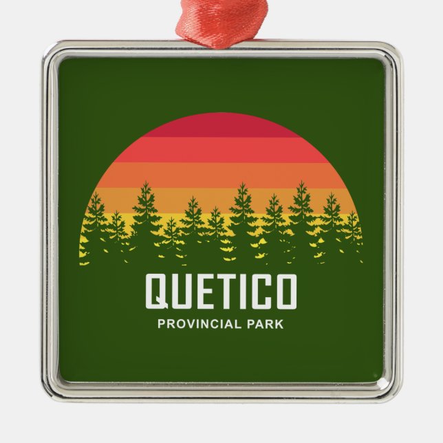 Quetico Provincial Park Metal Ornament (Front)