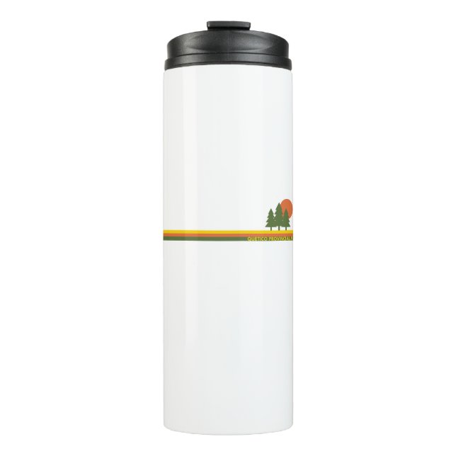 Quetico Provincial Park Pine Trees Sun Thermal Tumbler (Front)