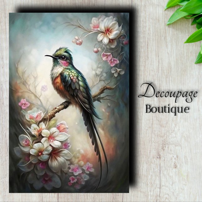Quetzal Dreams Decoupage Tissue Paper (Garden Enchantment Decoupage Tissue Paper)
