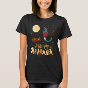 Quetzal Ride Witch Shotgun Quetzal Bird Halloween T-Shirt