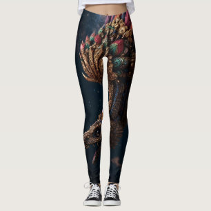 Quetzalcóatl and the Sacred Night: Feathers of Lig Leggings