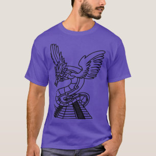Quetzalcoatl Aztec Feathered Serpent Mayan Temple T-Shirt