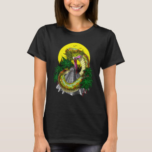 Quetzalcoatl Aztec God Ancient Mayan Pyramids Myth T-Shirt