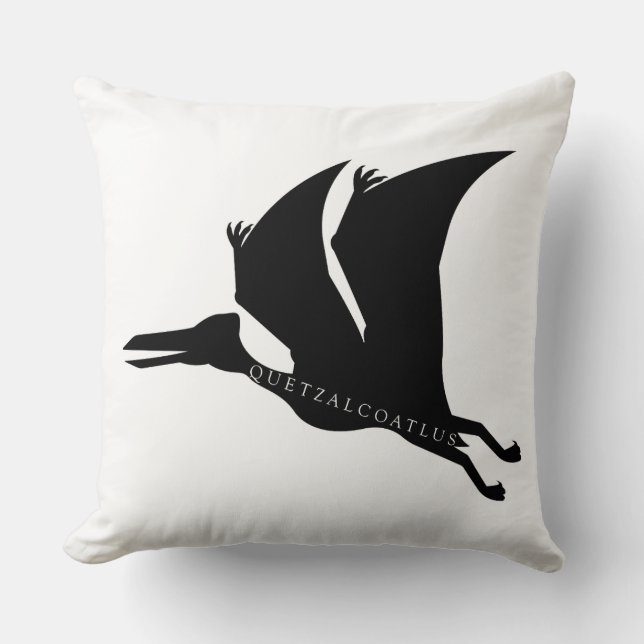 Quetzalcoatlus Pterosaur Prehistoric Cushion (Front)