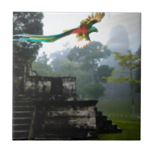 Quetzel in Tikal Ceramic Tile